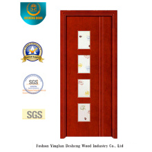 Chinese Style Steel Door with Four Glass Kitchen (s-1025)